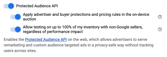Configure Protected Audience API for Prebid.js version 9.0.0 or later