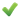Green checkbox representing yes