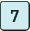 Number seven icon