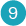 Number nine icon